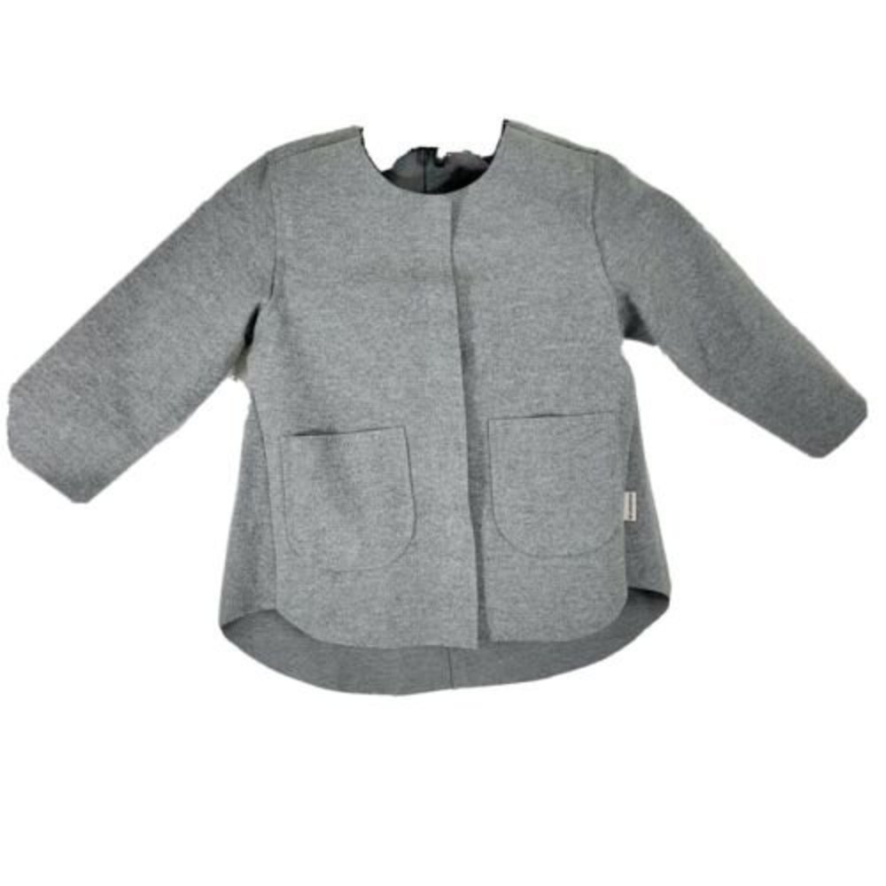 Aimama Girls Grey Button Front 24 Months tags Jacket Coat